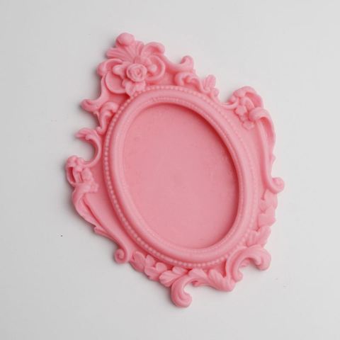 Mirror 3D Silicone Mold for Soap Making Plaster Craft Desktop Decorating Chocolate Sugarcraft Molds DIY Photo Frame Clay Mould ► Photo 1/1