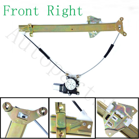 MR135166 Front Right RH Window Regulator w/ Motor For Mitsubishi Montero Pajero V46W V45W V44W V43W V36W V33W V33V V32W V31W ► Photo 1/6