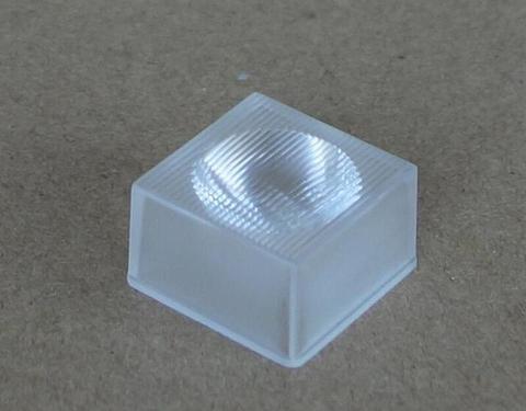 NTYJ-20.9  Square Waterproof Led Lens, Suitable for: Cree , OSRAM ,Degree: 6X75 , Size: 20.9X20.9X11.5mm, Stripe surface, PMMA ► Photo 1/1