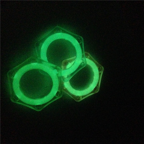 Free Shipping 2 pcs/lot wired microphone Fluorescent Roll ring plastic Hexagon slip circle ► Photo 1/1