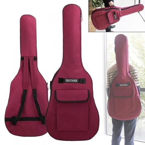 40/41 Inch Waterproof Oxford Fabric Guitar Case Gig Bag Double Straps Padded Cotton Soft 600D Oxford Fabric Backpack Carry Case ► Photo 1/6