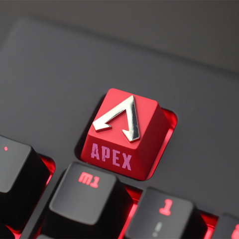 1pc zinc-plated aluminum alloy ZNAL903 key cap for logo of APEX Mechanical keyboard Stereoscopic relief keycap R4 Height ► Photo 1/2