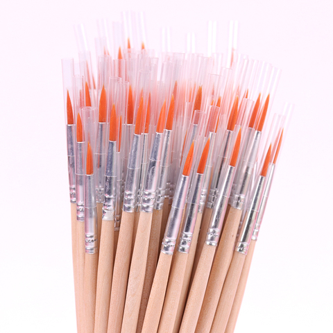 10PCS/Pack Fine Hand Painted Thin Hook Line Pen Watercolor DIY Nylon Hair Painting Brush Set Art Supplies ► Photo 1/6