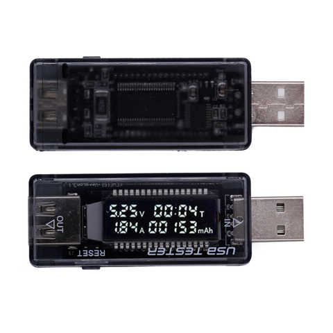 3 in 1 USB Tester DC Voltmeter 4V~20V Volt Meter Charger Capacity Indicator Time Display Mobile Battery Power Detector 15%off ► Photo 1/6