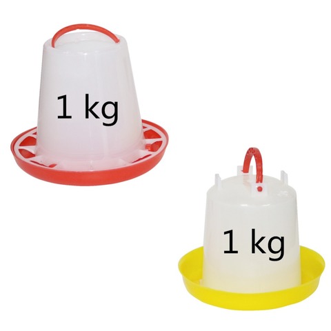 1Kg Chicken Drinker and Feeder Chicken coop feeding Supplies Poultry Automatic Drinking Fountains Farm Animal Feeder ► Photo 1/6