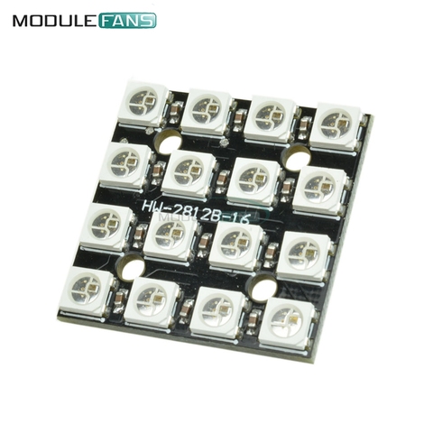 16Bit RGB 4x4 4*4 LED WS2812B WS2812 5050 RGB LED Integrated Drive Drivers Board Module For Arduino ► Photo 1/6