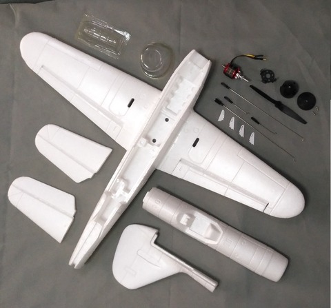 658mm BF109 Micro Radio Control Warbird Unassembled Kit ► Photo 1/6