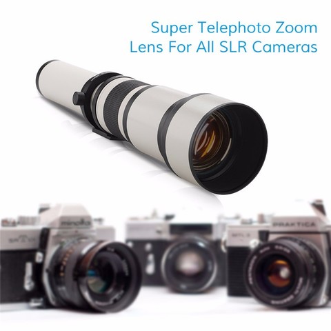 Lightdow 650-1300mm F8.0-F16 Super Telephoto Manual Zoom Lens+T2-AI for Nikon D3100 D3200 D5000 D5100 D5200 D7100 DSLR Camera ► Photo 1/6
