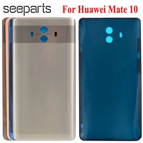 For Huawei Mate 10 Glass Battery Back Cover Panel Rear Cover Housing Door Mate 10 Battery Cover Replacemt Parts ► Photo 1/6