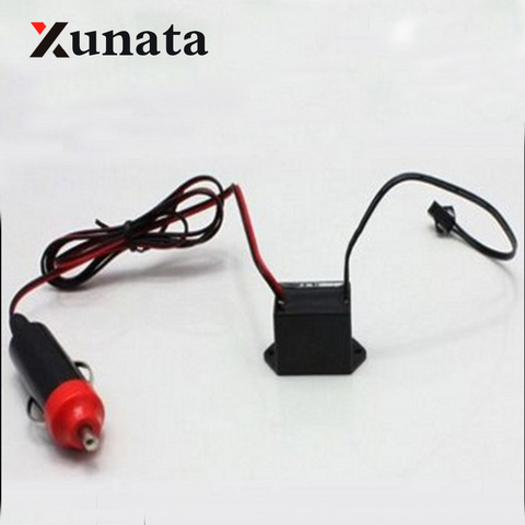 12V cigarette Driver/Inverter Car Vehicles' accessories for up to 5meters led neon Glow EL Wire tape ► Photo 1/1