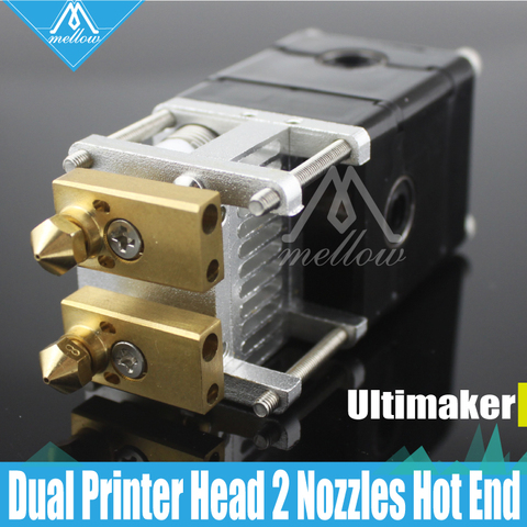 DIY 3D printer Heaterblock Ultimaker 2 + UM2 Dual Heads Extruder Olsson block kit Nozzles 0.25/0.4/0.6/0.8mm HotEnd for 1.75/3mm ► Photo 1/6