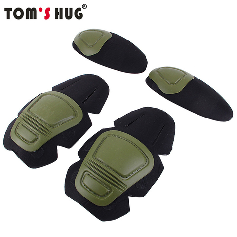 Tom's Hug g2 g3 Frog Suit Knee Pads Military Tactical Elbow Support Paintball Airsoft Kneepad Interpolated Knee Protector Set ► Photo 1/6