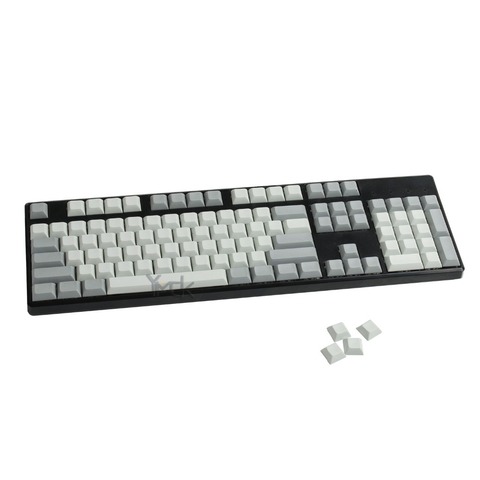 YMDK 108 Blank Key Gray LEORY DSA Keyset PBT For ANSI MX Mechanical Keyboard ► Photo 1/5