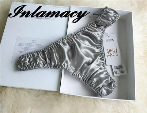 Sexy man t pants 100% pure silk underwear natural silk thong briefs ► Photo 1/5
