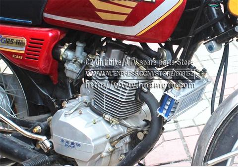 Oil Cooler  radiator Curved beam Bike Dirt Pit Bike Monkey Racing Motorcyle High performance refires accessories Kayo BSE ► Photo 1/4