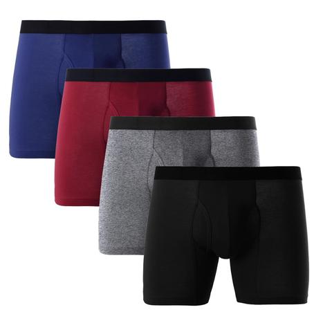 Underpants Male 4 pcs/lot Men's Big Boxer Shorts Cotton Man Gay Underwear Panties Boxershorts Sets boxer hombre underwear men ► Photo 1/6