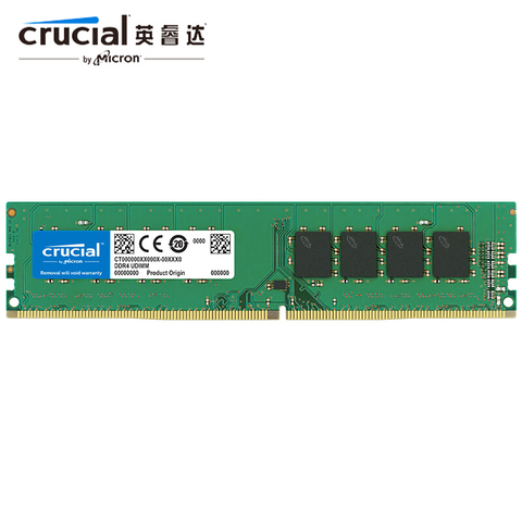 Crucial RAM DDR4 4G 8G 16G 2666 RAM DDR4-2666MHz 288-Pin For Desktop ► Photo 1/6