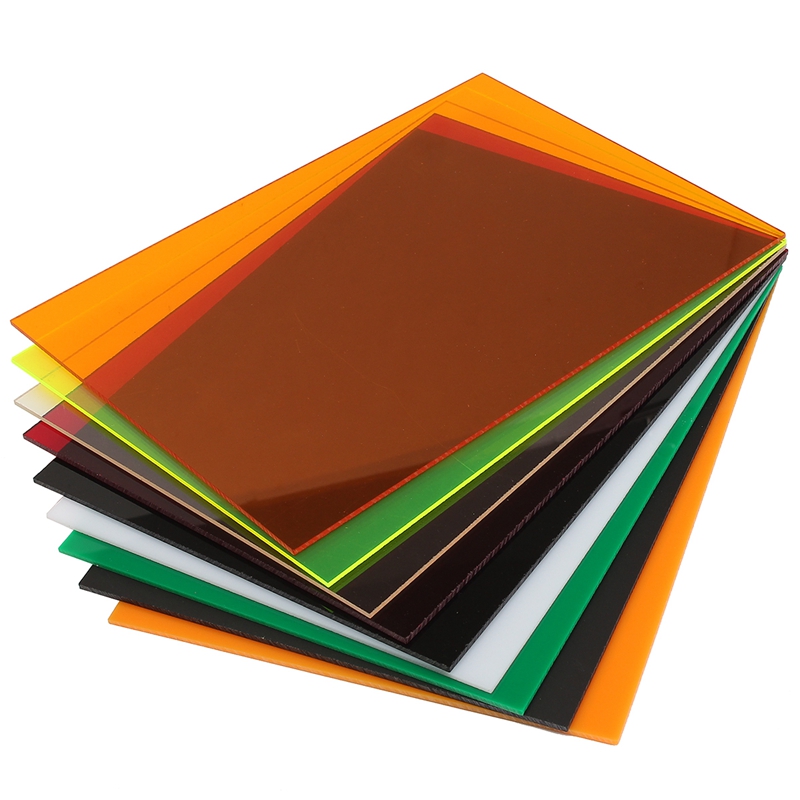 Acrylic (PMMA) Transparent/Tinted Color Sheets 3.0mm for Jewelries, Crafts,  Art Works, Decoration - 18 Colors/3 Sizes Available