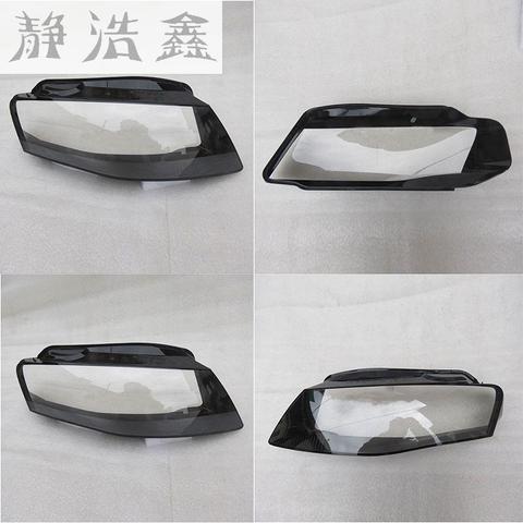 Front headlights headlights glass mask lamp cover transparent shell lamp  masks For Audi A4 B8 2008-2012  2 PCS ► Photo 1/6
