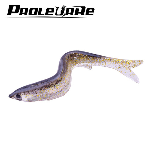 Proleurre 1Pcs 13cm 12.7g Soft Fishing Lure Aluminum Inside Curved Available Artificial Fishing Soft Bait Fake Fish Lures YR-183 ► Photo 1/6
