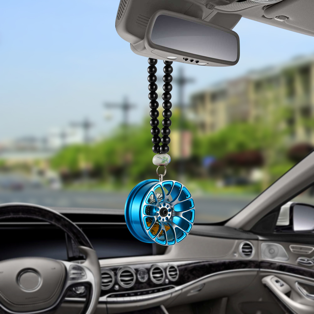 Car Pendant Decoration Metal Wheel Hub Hanging Ornaments Auto Interior Rear  View Mirror Car Hanging Accessories Automobiles Gift - Price history &  Review, AliExpress Seller - cyberday Official Store