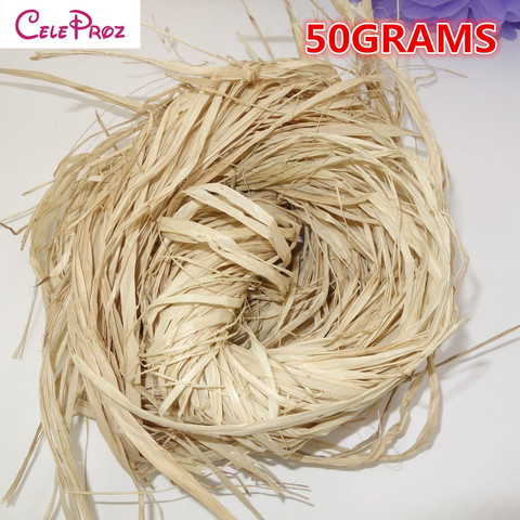 50G/Lot Natural Raffia Straw Rope for DIY crafts Wedding Invitaiton Gift Packing Party Decoration Flower Baking Wrapping Suplies ► Photo 1/2