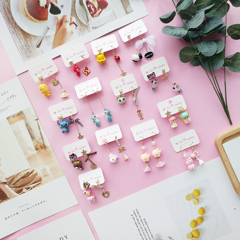 Korean Dangle Drop Earrings Kawaii Little Animal Women Cartoon