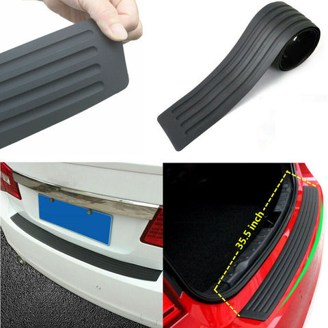 1x Car Rear Bumper Cover Sticker Strip Protector Trunk Sill Scuff Plate Guard Automobiles Exterior Parts Styling Mouldings ► Photo 1/6