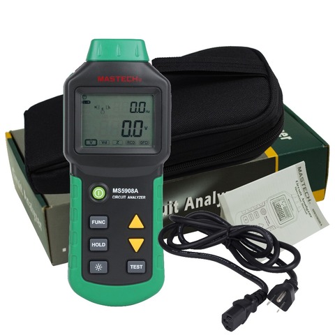 Mastech MS5908 RMS Circuit Analyzer Tester Compared w/ IDEAL Sure Test Socket Tester 61-164CN 110V or 220V ► Photo 1/6