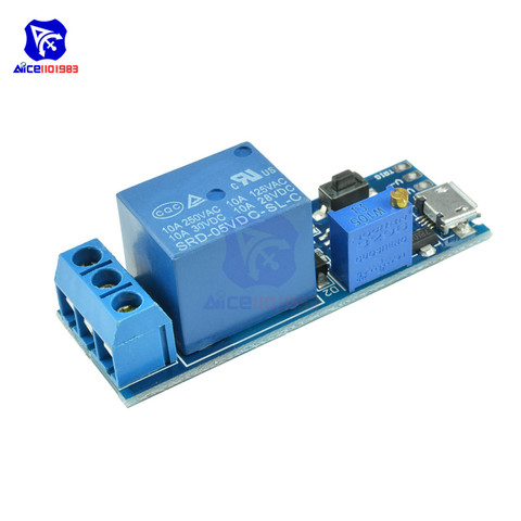 5V -30V 1 Channel Wilde Voltage 0-24s Adjustable Delay Internal/External Trigger Relay Board with Timer Delay Conduction Switch ► Photo 1/6