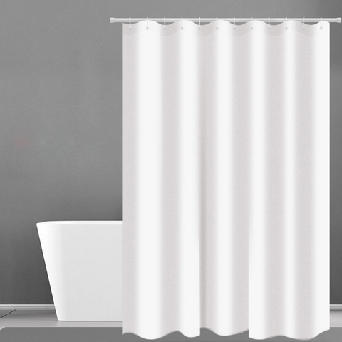 Shower Curtain Hotel  Heavy Weight Shower Curtain Waterproof and Mildew Free Bath Curtains White Shower Curtains D40 ► Photo 1/6