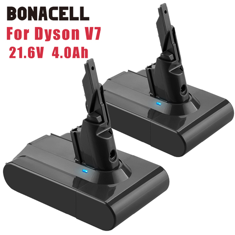Bonacell 21.6V 4.0Ah Li-lon Rechargeable Battery For Dyson V7 FLUFFY V7 Animal V7 Pro Vacuum Cleaner Replacement L70 ► Photo 1/6