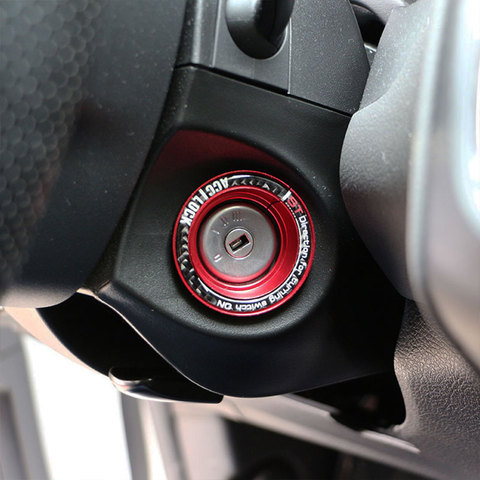 Carmilla Car Ignition Key Switch Ring Cover Hole Circle Carbon Fiber Stickers for Ford Focus 2 3 4 MK2 MK3 MK4 Everest Raider ► Photo 1/4