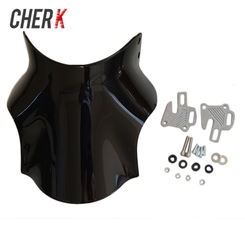 Cherk Motorcycle Black Windshield WindScreen For Honda Hornet CB400 CB600 CB750 CB900 CB919 CB250 CB 400 600 750 900 919 250 ► Photo 1/4