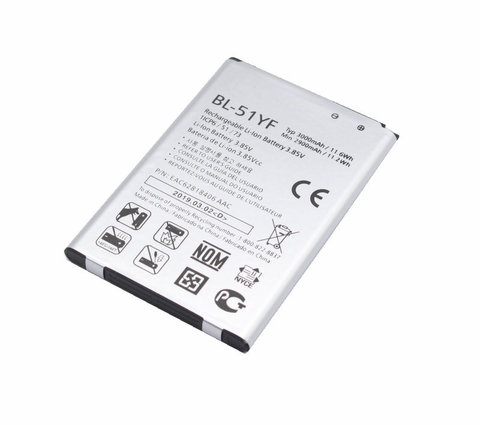 Ciszean 1x 3000mAh BL-51YF Replacement  Battery For LG G4 BL-51YH H815 H811 H810 VS986 VS999 US991 LS991 F500 G Stylo F500 F500S ► Photo 1/6