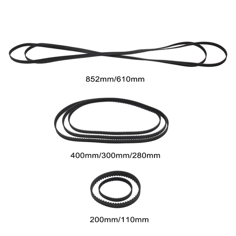 GT2 Closed Loop Timing Belt Rubber 2GT 6mm 3D Printers Parts 110 200 280 300 400 610 852 mm Synchronous Belts Part ► Photo 1/3