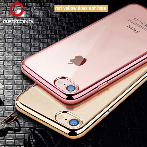 Luxury Electroplate Soft TPU Silicone Protective Cover For iPhone XR XS Max 6S 7 Plus 8 X 6 5S SE Cases Plating Cover ► Photo 1/6