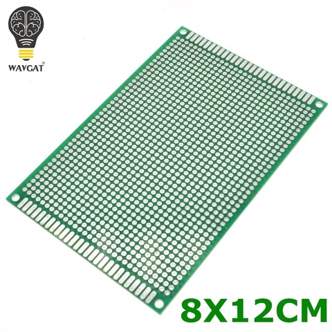 WAVGAT 8X12 cm double-Side Copper prototype pcb 8*12 cm Universal Board for Arduino ► Photo 1/3