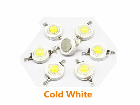 10pcs1W  High Power LED lamp Bulb Diodes SMD 110-120LM LEDs Chip For 3W - 18W Spot light Downlight ► Photo 1/4