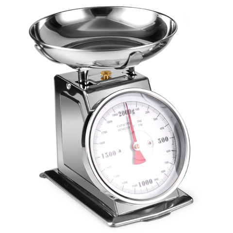 304 Stainless Steel Household Kitchen Mechanical Scale 2kg 4kg ► Photo 1/5