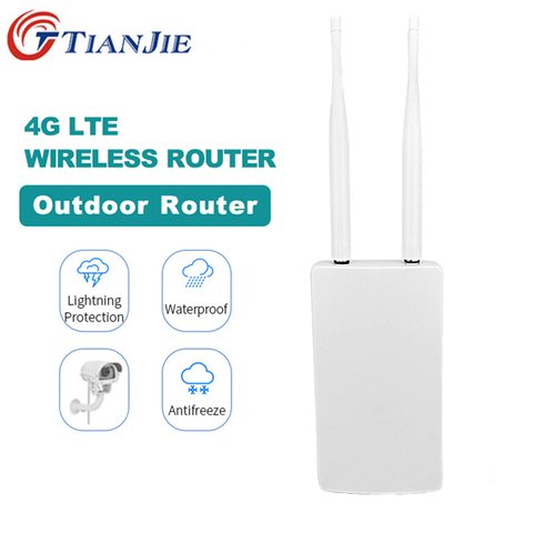 TianJie  4G AP/CPE Wifi Router Wireless Transmit Modem Mini Broadband Outdoor Gateway With WAN/LAN Port External Remove Antenna ► Photo 1/6