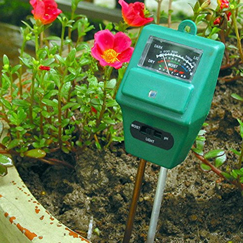 TenYua 3 in 1 PH Tester Soil Water Moisture Light Analized Test Meter Detector Plant Flower PH Meters for Garden / Farm / Lawn ► Photo 1/6