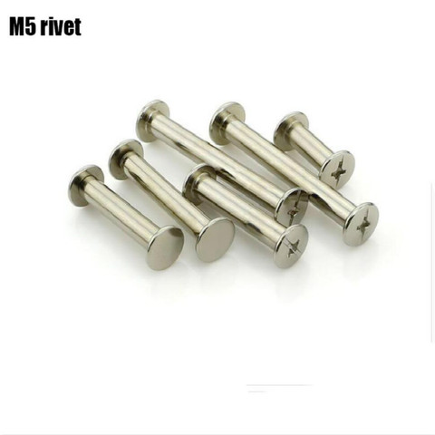 M5 Plate with nickel carbon steel Filial-female Knife book furniture rivet screw DIY tools Decoration accessories ► Photo 1/1