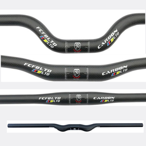 FCFB carbon fiber bicycle handlebar matt / glossy mountain bike carbon handlebar31.8/25.4/mm  600mm - 760mm mtb bicycle parts ► Photo 1/5