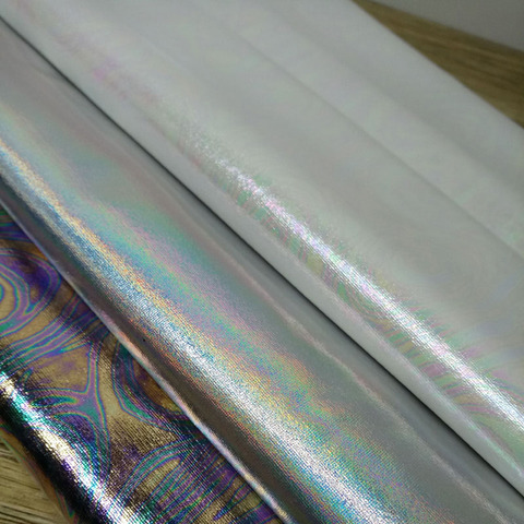 150cm*50cm shiny colorful silver bronzing Spandex Fabric sewing Material  glossy leather fabric for costume Dress DIY stage ► Photo 1/6