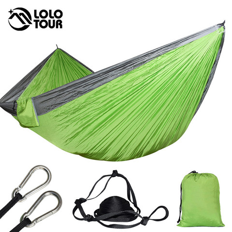 300*175cm 2 People Big Parachute Hammock Garden Swing Hamaca Double Camping Hammock Tent 118*68 Inch Survival Sleeping Hamak ► Photo 1/1