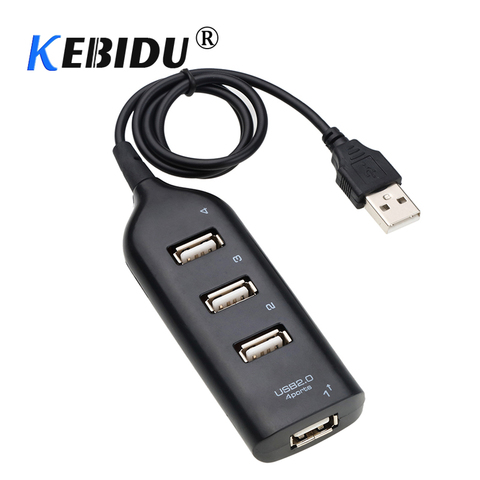 kebidu Mini USB 2.0 Hi-Speed 4 Port USB Hub Splitter Hub Adapter For PC Computer For Portable Hard Drives ► Photo 1/6