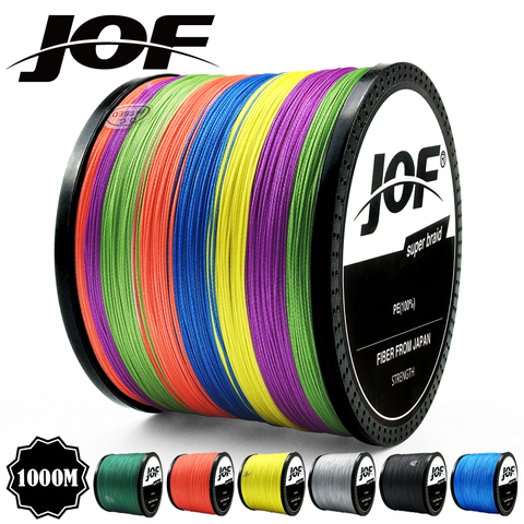 JOF 300M 500M 1000M 8 Strands 4 Strands 18-88LB PE Braided Fishing Wire Multifilament Super Strong Fishing Line Japan Multicolor ► Photo 1/6