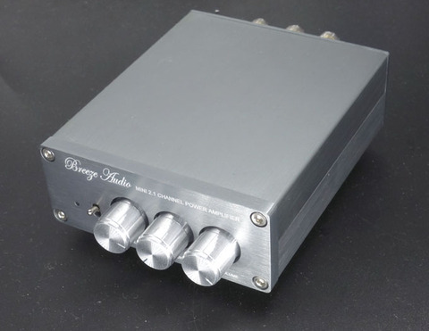 Full Aluminum amplifier chassis Enclosure / mini AMP case Suitable TPA3116D2 2.1 digital amplifier board ► Photo 1/2