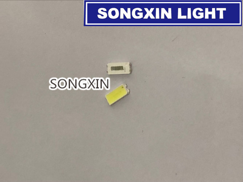 100piece/lot FOR repair Samsung tcl LCD TV LED backlight Article lamp SMD LEDs 7030 6V Cold white light emitting diode ► Photo 1/1